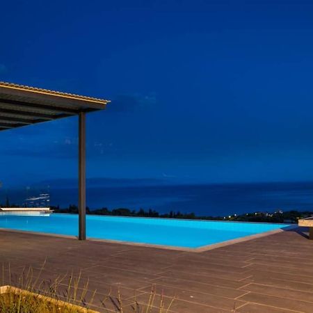 New Villa Blue With Private Pool At Trapezaki Livathos  Ngoại thất bức ảnh