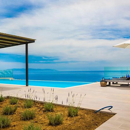 New Villa Blue With Private Pool At Trapezaki Livathos  Ngoại thất bức ảnh