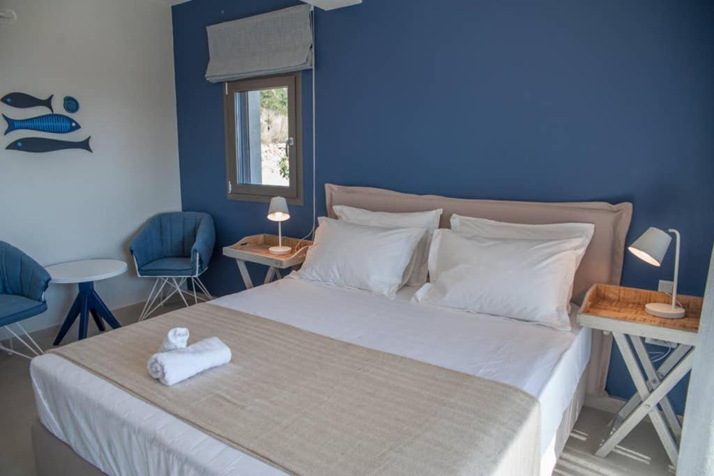 New Villa Blue With Private Pool At Trapezaki Livathos  Ngoại thất bức ảnh