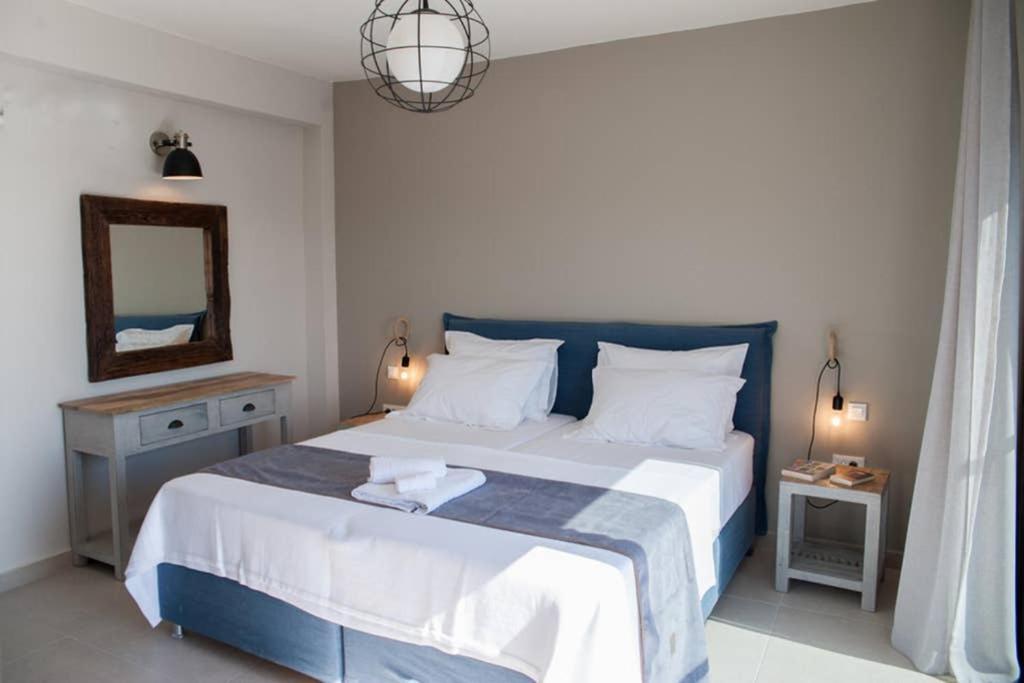 New Villa Blue With Private Pool At Trapezaki Livathos  Ngoại thất bức ảnh