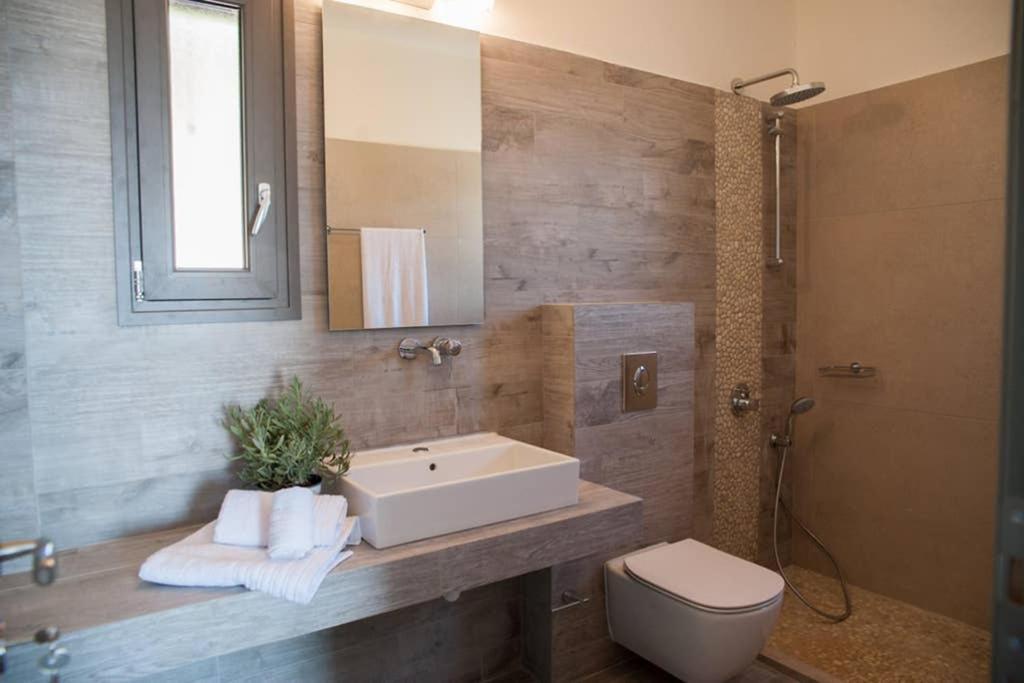 New Villa Blue With Private Pool At Trapezaki Livathos  Ngoại thất bức ảnh